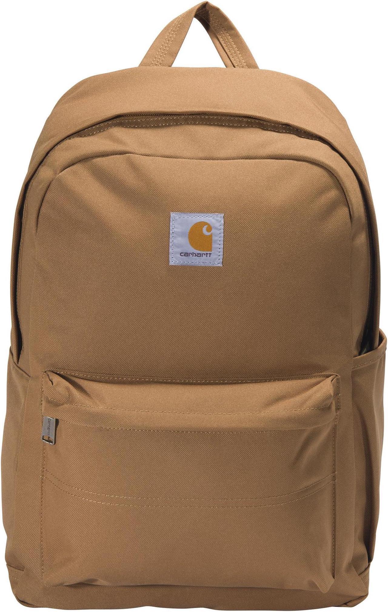 Carhartt 21L Classic Daypack, Durable Water-Resistant Pack with Laptop Sleeve, Brown, One Size