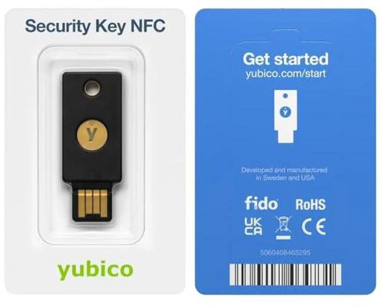 Alt view image 3 of 7 - Yubico - Security Key NFC - Black - Two-Factor authentication (2FA) Security Key, Connect via USB-A or NFC, FIDO U2F/FIDO2 Certified