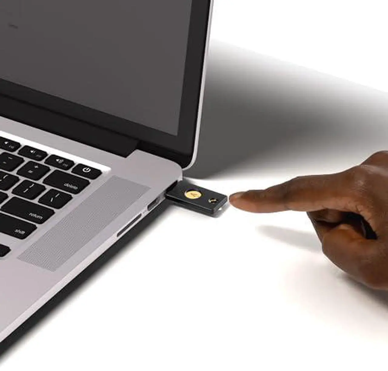 Alt view image 4 of 7 - Yubico - Security Key NFC - Black - Two-Factor authentication (2FA) Security Key, Connect via USB-A or NFC, FIDO U2F/FIDO2 Certified