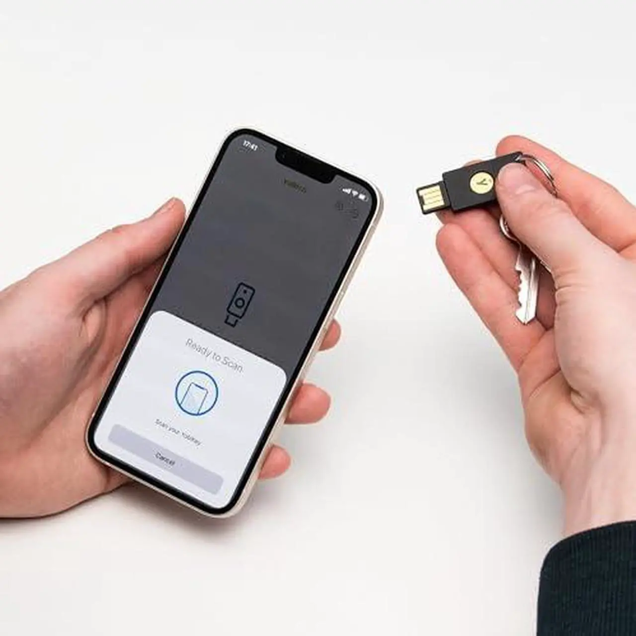 Alt view image 5 of 7 - Yubico - Security Key NFC - Black - Two-Factor authentication (2FA) Security Key, Connect via USB-A or NFC, FIDO U2F/FIDO2 Certified