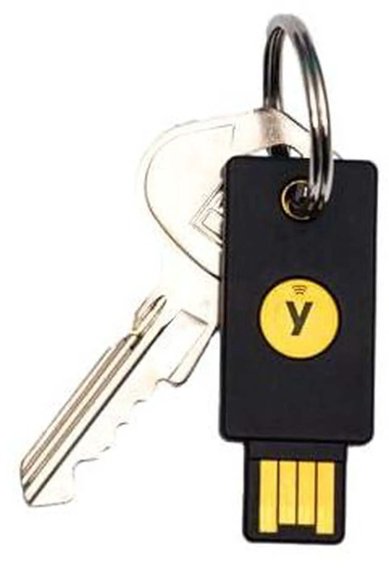 Alt view image 6 of 7 - Yubico - Security Key NFC - Black - Two-Factor authentication (2FA) Security Key, Connect via USB-A or NFC, FIDO U2F/FIDO2 Certified