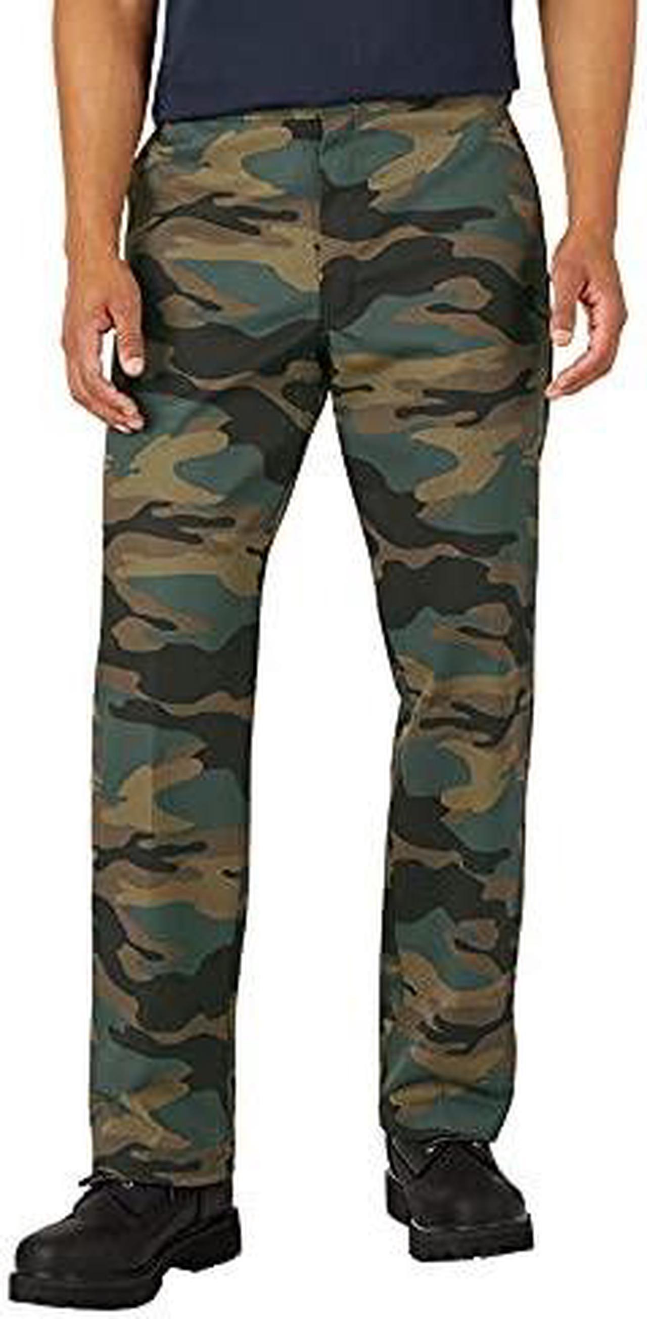 Dickies Men's Original 874 Work Pant, Hunter Green Camo, 36W x 32L