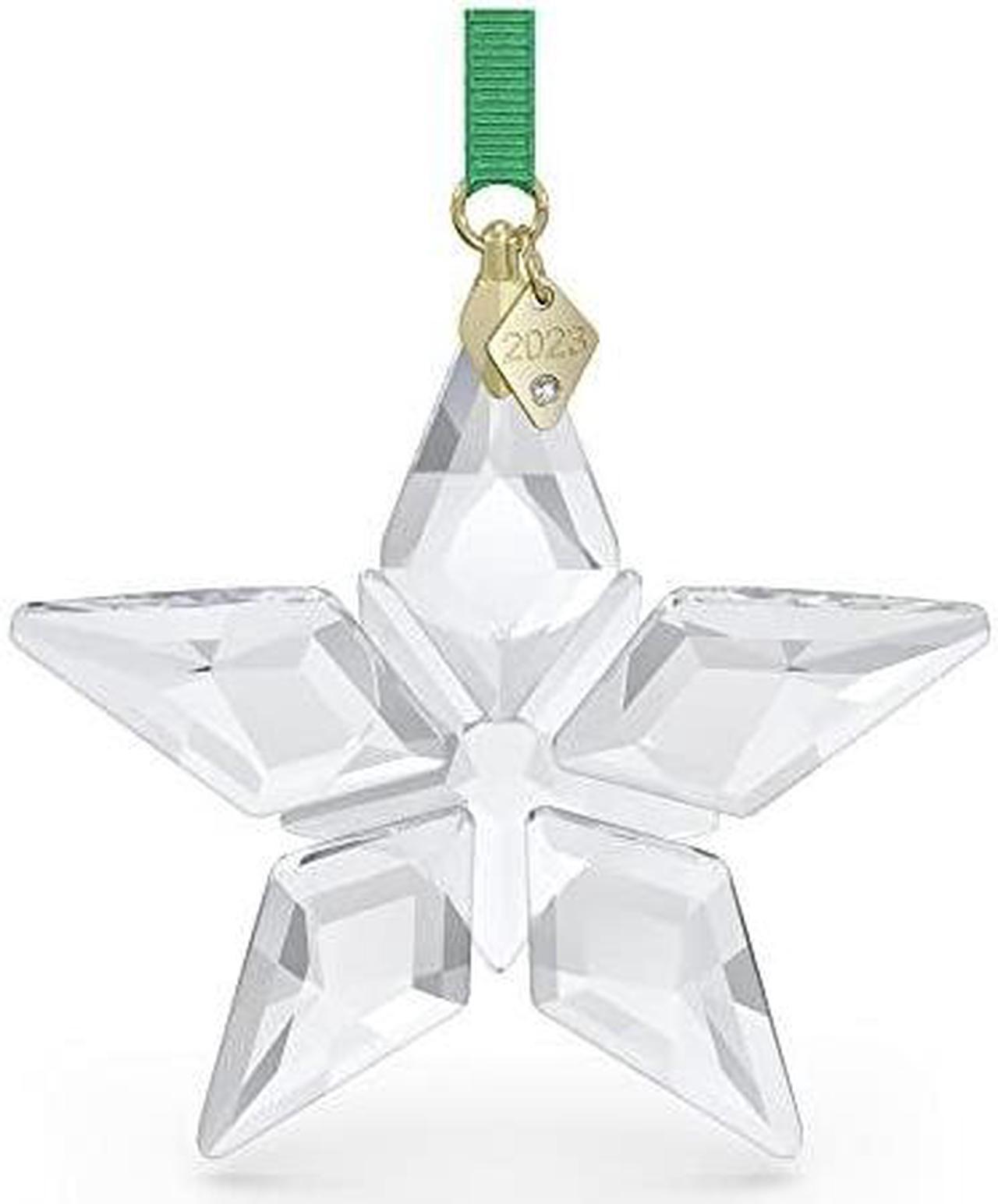 Main image of Swarovski Annual Edition 2023 Ornament, Clear Crystal Star with 97 Facets, Gold-Tone Finished Tag, Part of The Swarovski Annual Edition Collection