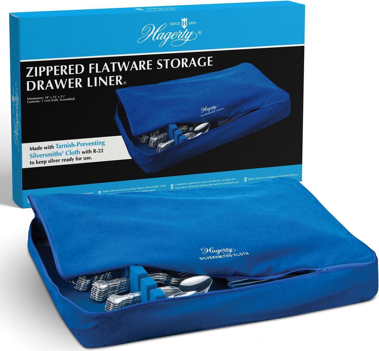 Hagerty 19111 12-by-19" Zippered Drawer Liner, Blue