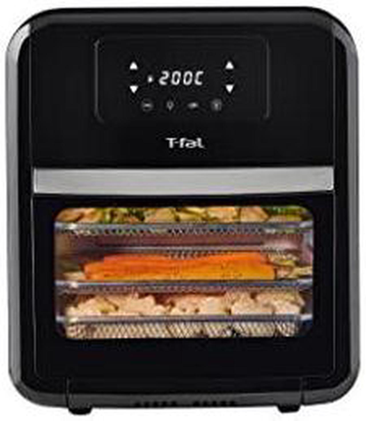 T-fal Easy Fry Toast Oven and Grill 9-in-1 air fryer oven, 11.6 Quart/ 11L, Digital Interface, Digital Recipe Book, Air Fry, Roast, Rotisserie, Bake, Broil, Grill, Dehydrate, Toast, ReHeat