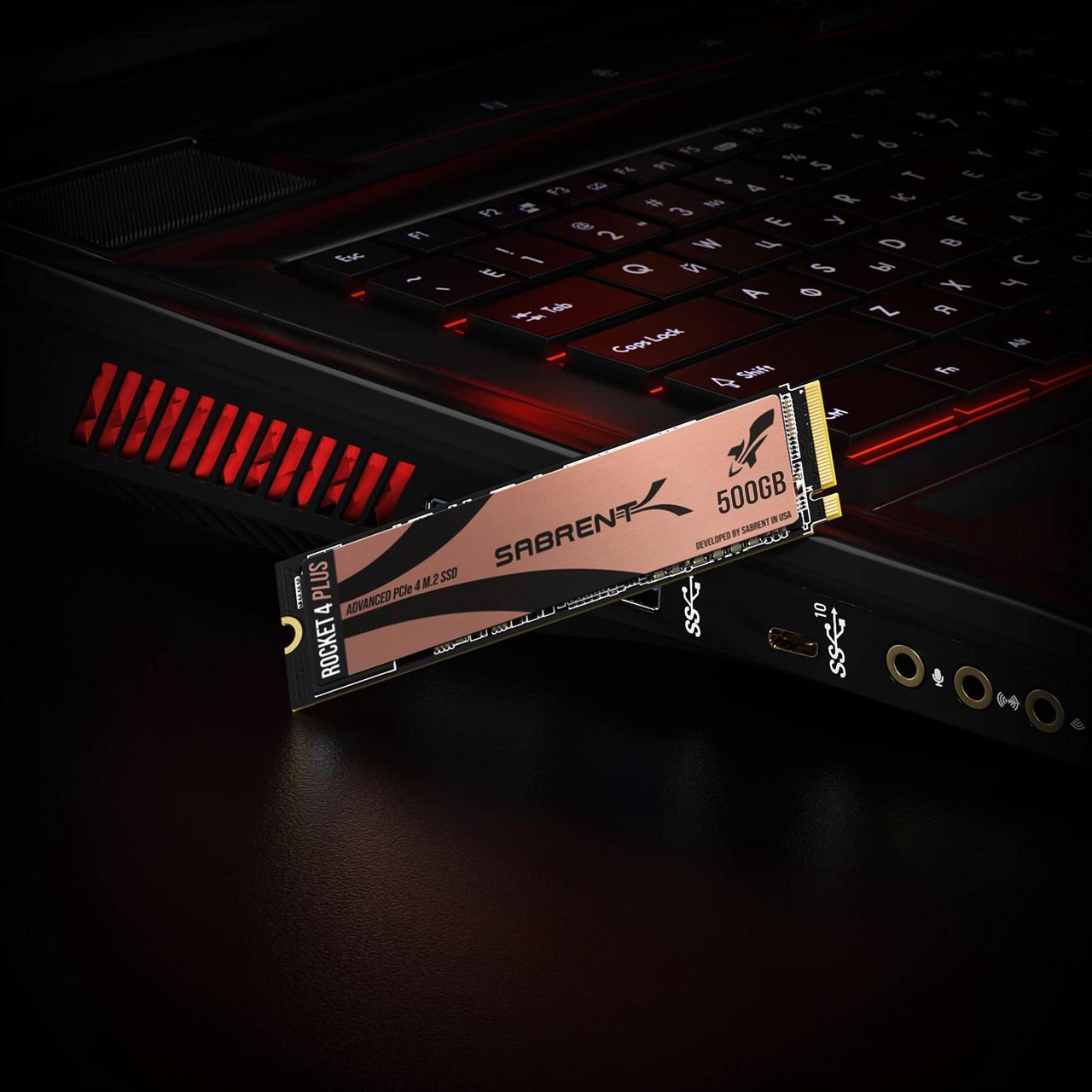 Alt view image 17 of 20 - SABRENT 8TB Rocket 4 Plus NVMe 4.0 Gen4 PCIe M.2 Internal SSD Extreme Performance Solid State Drive R/W 7100/6600MB/s (SB-RKT4P-8TB)