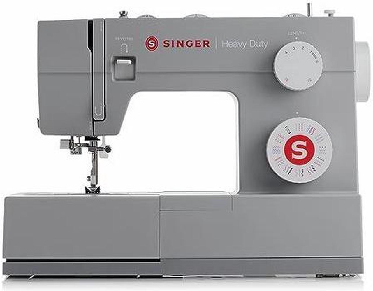 Singer 4432 Heavy Duty Extra-High Speed 32-Stitch Sewing Machine with Metal Frame and Stainless Steel Bedplate,Grey, Large