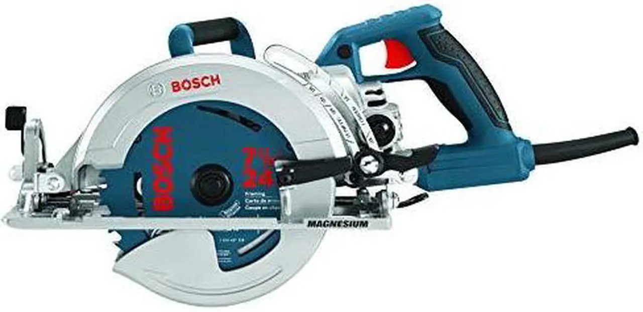 Alt view image 6 of 12 - BOSCH 7-1/4-Inch Worm Drive Circular Saw CSW41, Blue