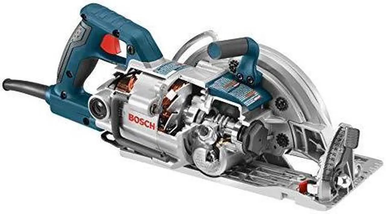 Alt view image 5 of 12 - BOSCH 7-1/4-Inch Worm Drive Circular Saw CSW41, Blue