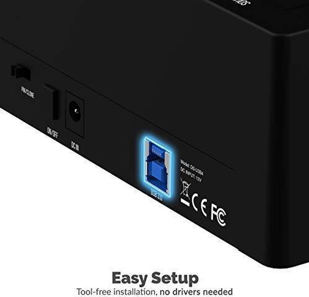 Alt view image 19 of 20 - Sabrent 4-Bay USB 3.0 SATA 2.5in/3.5in SSD/HDD Docking Station (DS-U3B4)