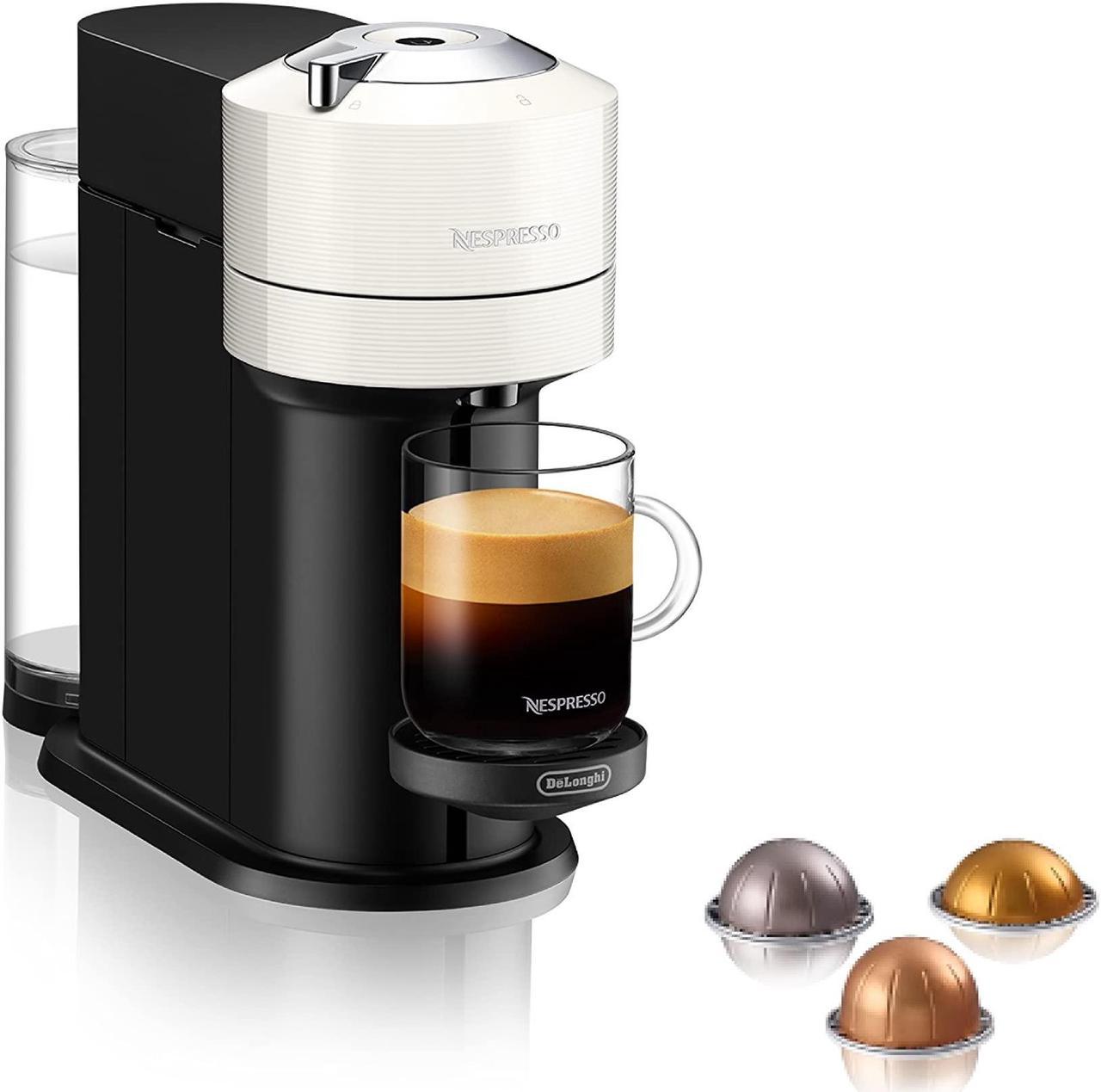 Nespresso Vertuo Next Coffee and Espresso Machine by De'Longhi, White