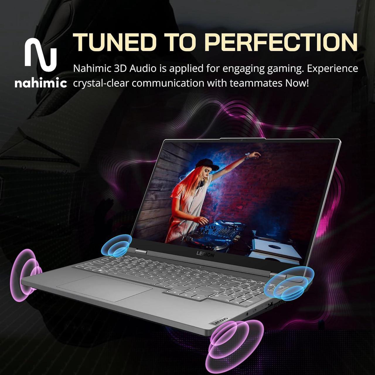 Alt view image 5 of 7 - Lenovo Legion 5 Gaming Laptop, 15.6" WQHD(2160x1350) 165Hz, AMD Ryzen 7 7735H, NVIDIA GeForce RTX 4060 8GB, 32GB DDR5 RAM, 2TB SSD, Backlit Keyboard, WiFi 6E, Win 11, Gray, 32GB USB Card