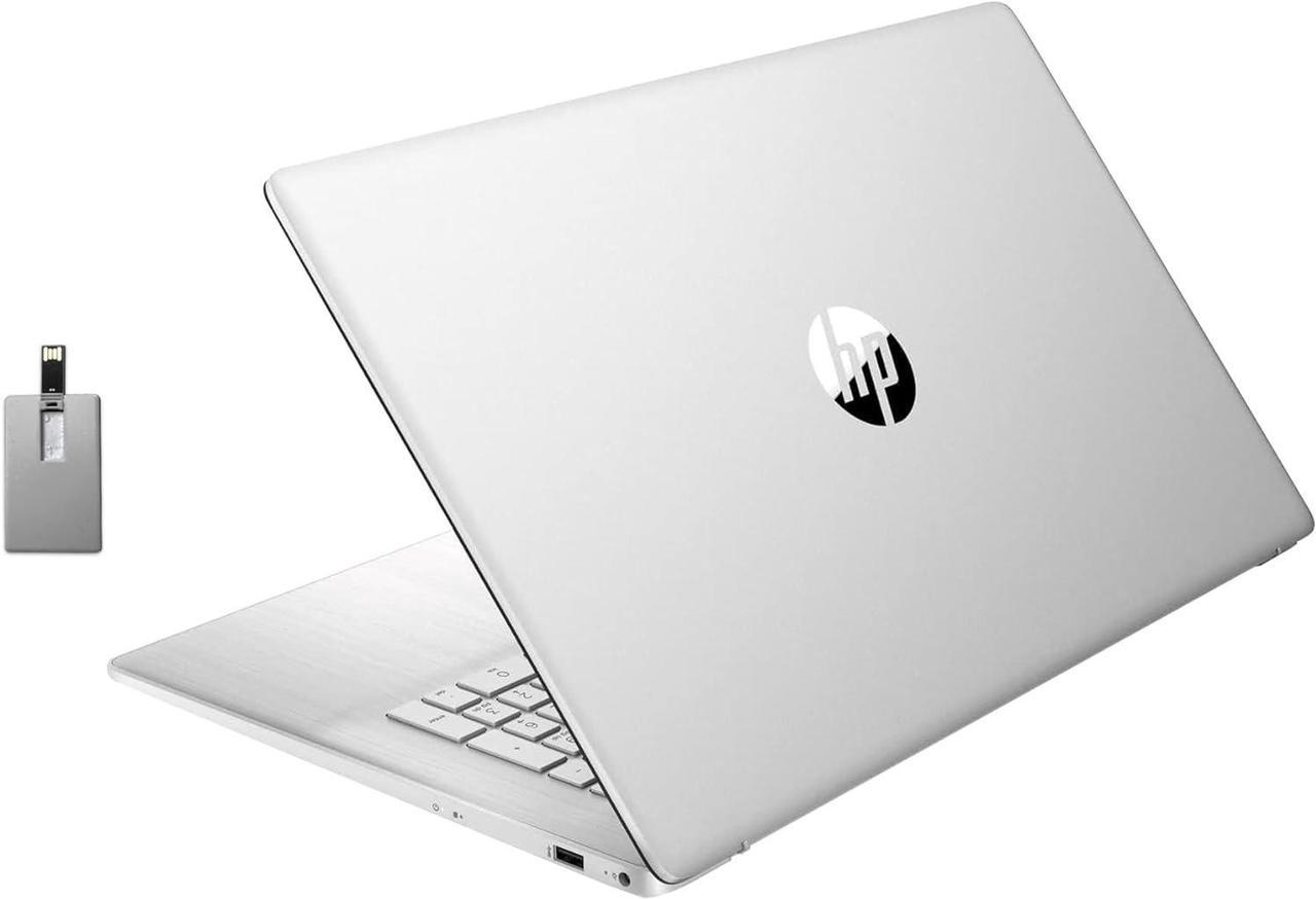 HP 17.3" FHD Laptop, Intel Core i5-1155G7 Processor, 32GB RAM, 1TB PCIe SSD, Intel Iris Xe Graphics, Wi-Fi, Bluetooth, HDMI, Win 11, Silver, Renewed