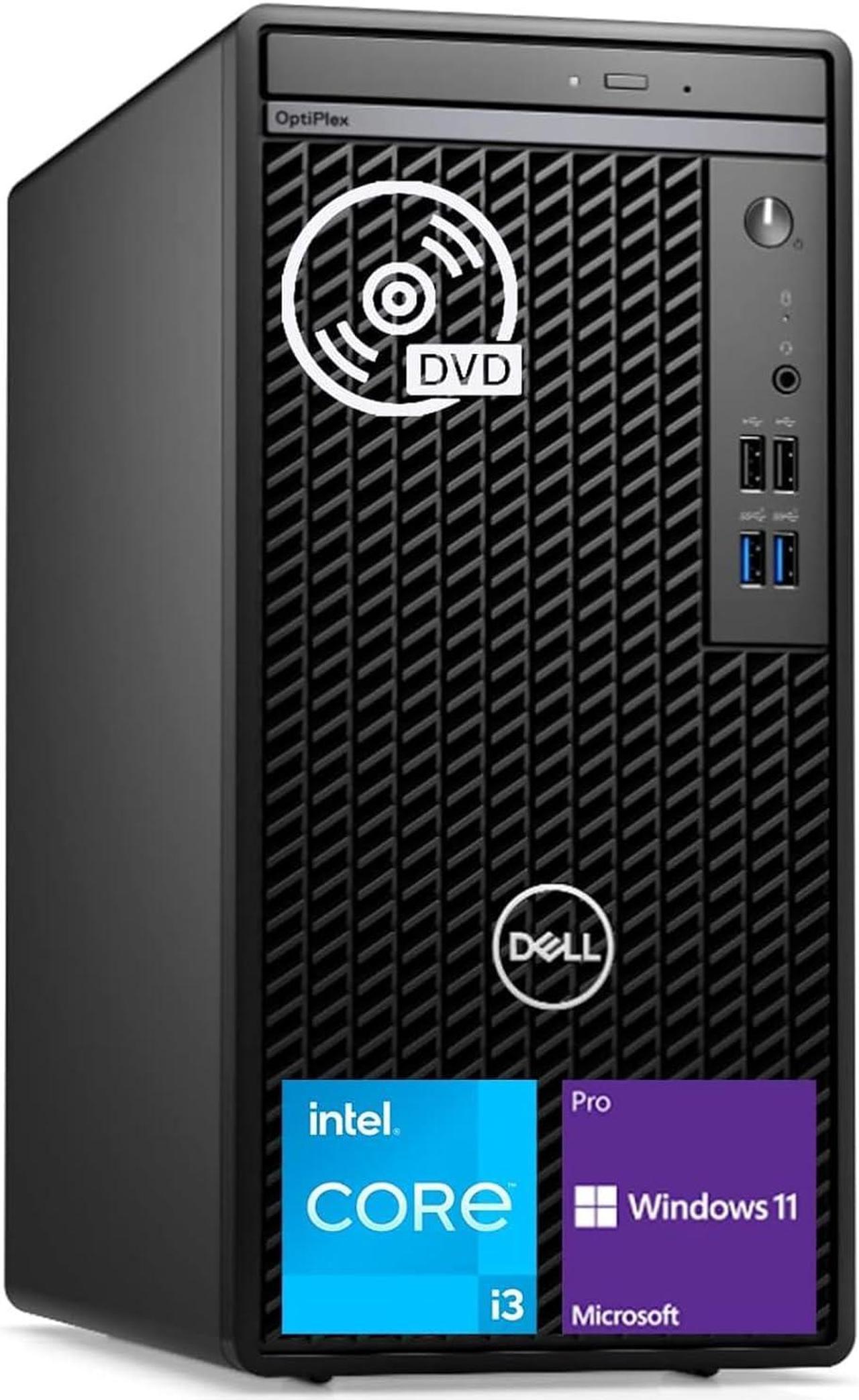 Dell OptiPlex 3000 Tower Business Desktop, 12th Gen Intel Core i3-12100 Processor, 16GB RAM, 512GB PCIe SSD, Intel UHD Graphics 730, Wired Keyboard & Mouse, Windows 11 Pro, Black