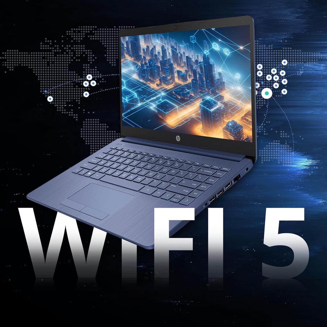 Alt view image 4 of 6 - HP Flagship 14" HD Laptop with 1 Year Office 365 | 16GB RAM | 1.22TB Storage(64GB EMMC & 160GB Docking Station Set & 1TB Cloud Storage) | Intel 4-Core Processor | Webcam | Win 11s | Blue