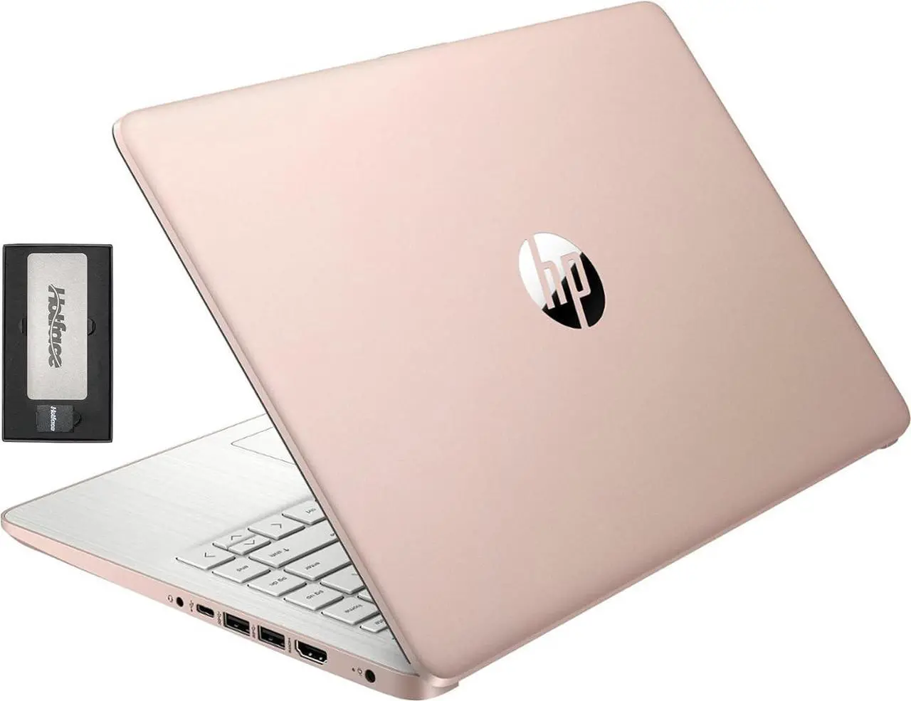 Main image of HP Stream 14" HD BrightView Laptop, Intel Celeron N4120, 16GB RAM, 416GB Storage (128GB eMMC + 288GB Docking Station Set), Intel UHD Graphics, 720p Camera, Wi-Fi, 1 Year Office 365, Win 11 S, Gold