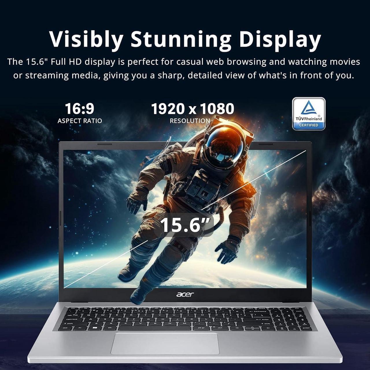 Alt view image 4 of 7 - Acer Aspire 3 15.6" FHD IPS Laptop, AMD Ryzen 3 7330U Processor, 64GB RAM, 2.16TB Storage(2TB SSD + 160GB Docking Station Set), AMD Radeon Graphics, Backlit Keyboard, Wi-Fi 6, Windows 11 Pro, Silver