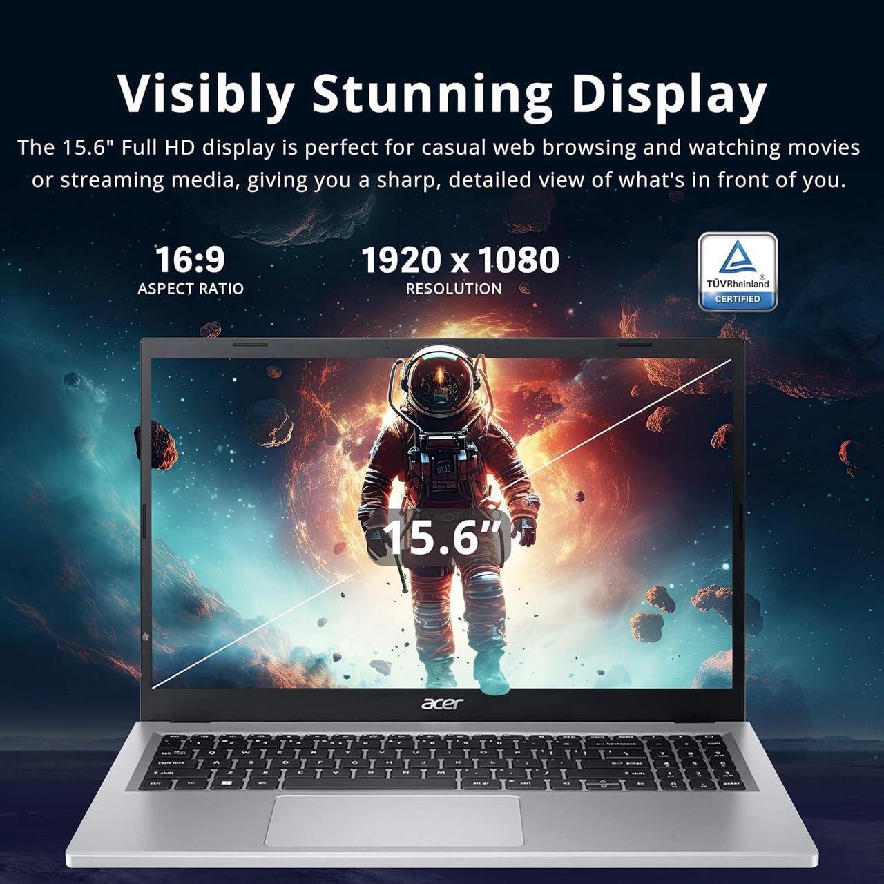 Alt view image 4 of 7 - acer Aspire 3 Laptop, 15.6" FHD Display, AMD Ryzen 7 7730U, 64GB RAM, 2.16TB Storage (2TB SSD+160GB Docking Station Set), AMD Radeon Graphics, Backlit Keyboard, Num Pad, Wi-Fi 6, Win 11 Pro, Silver