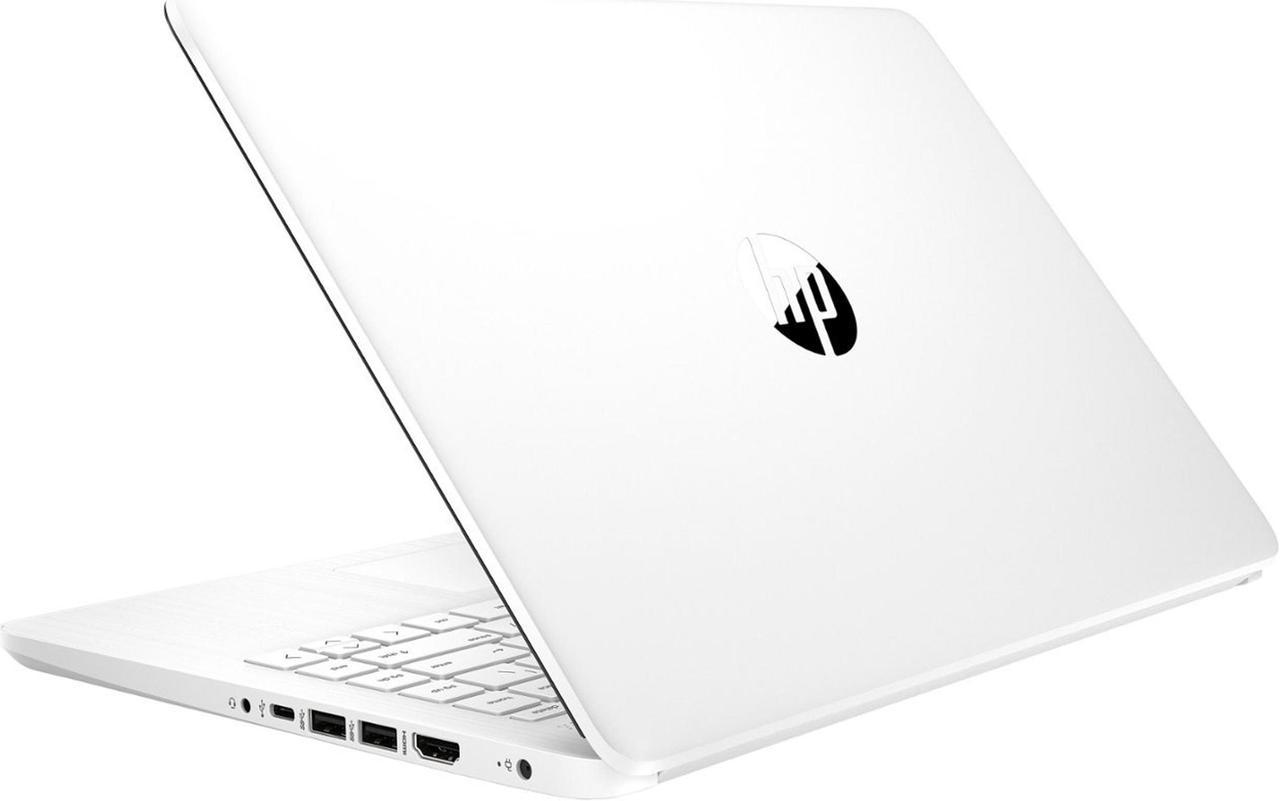 HP Premium Stream 14" HD BrightView Laptop, Intel Celeron N4120, 4GB RAM, 64GB eMMC Storage, UHD Graphics, Bluetooth, Webcam, 1 Year Office 365, WiFi, HDMI, Windows 11 S, White