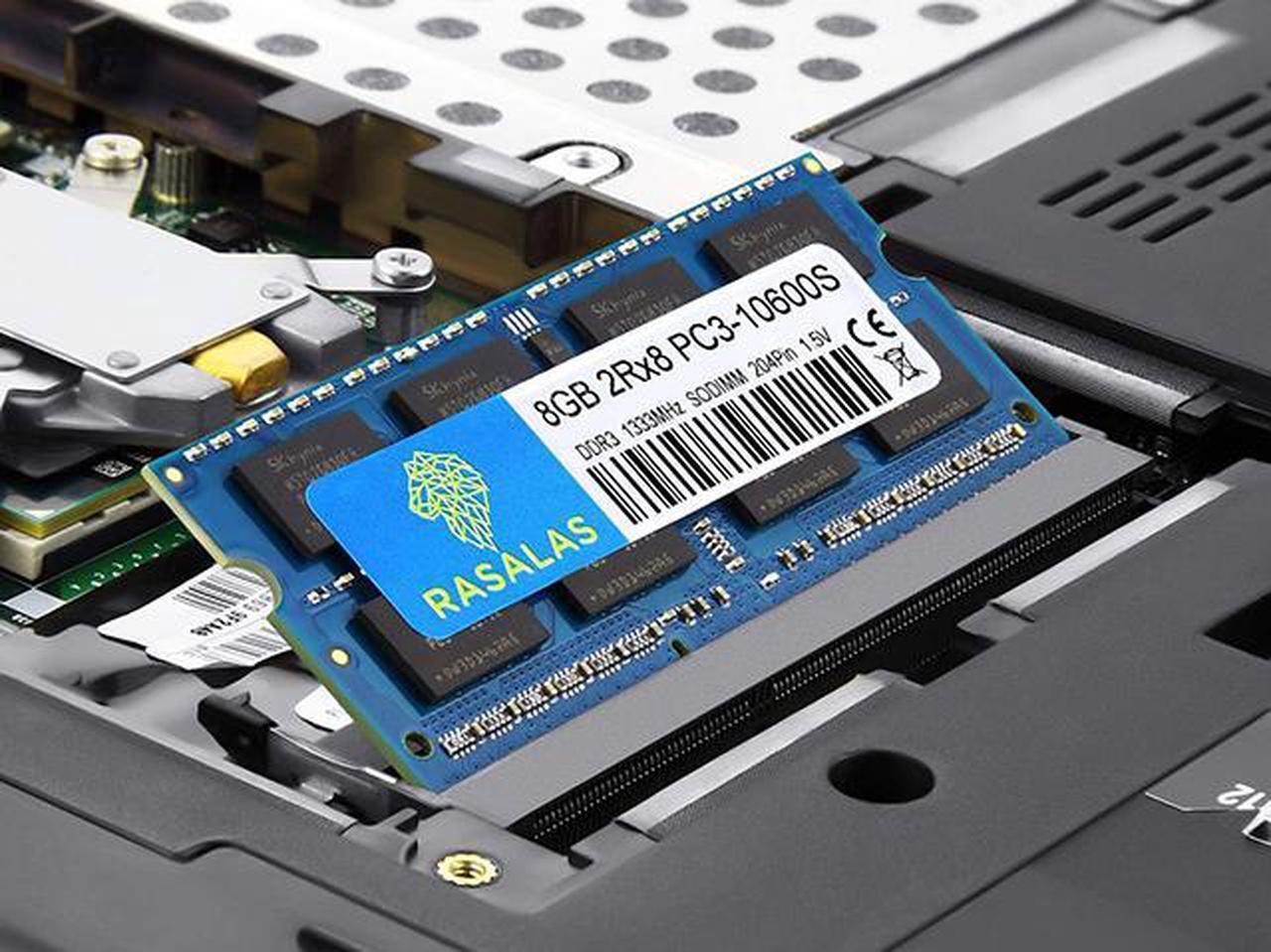 Alt view image 4 of 6 - Rasalas 16gb(2x8GB) kit DDR3 PC3-10600S DDR3 1333MHz 1.5V CL9 Ram 2RX8 PC3 204 Pin SODIMM Laptop Notebook Computer Memory Ram Module Chips