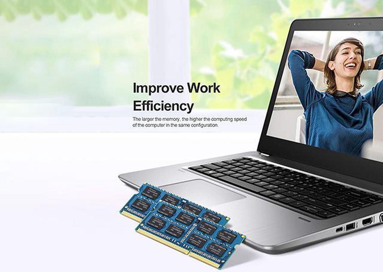 Alt view image 2 of 7 - Rasalas 16GB(2x8GB) KIT PC3L-12800S ddr3l-1600 sodimm 1600mhz Laptop RAM DDR3L 1600 2Rx8 8gb ddr3 Laptop 12800s pc3 1.35V 204-Pin CL11 Dual Rank Ram blue