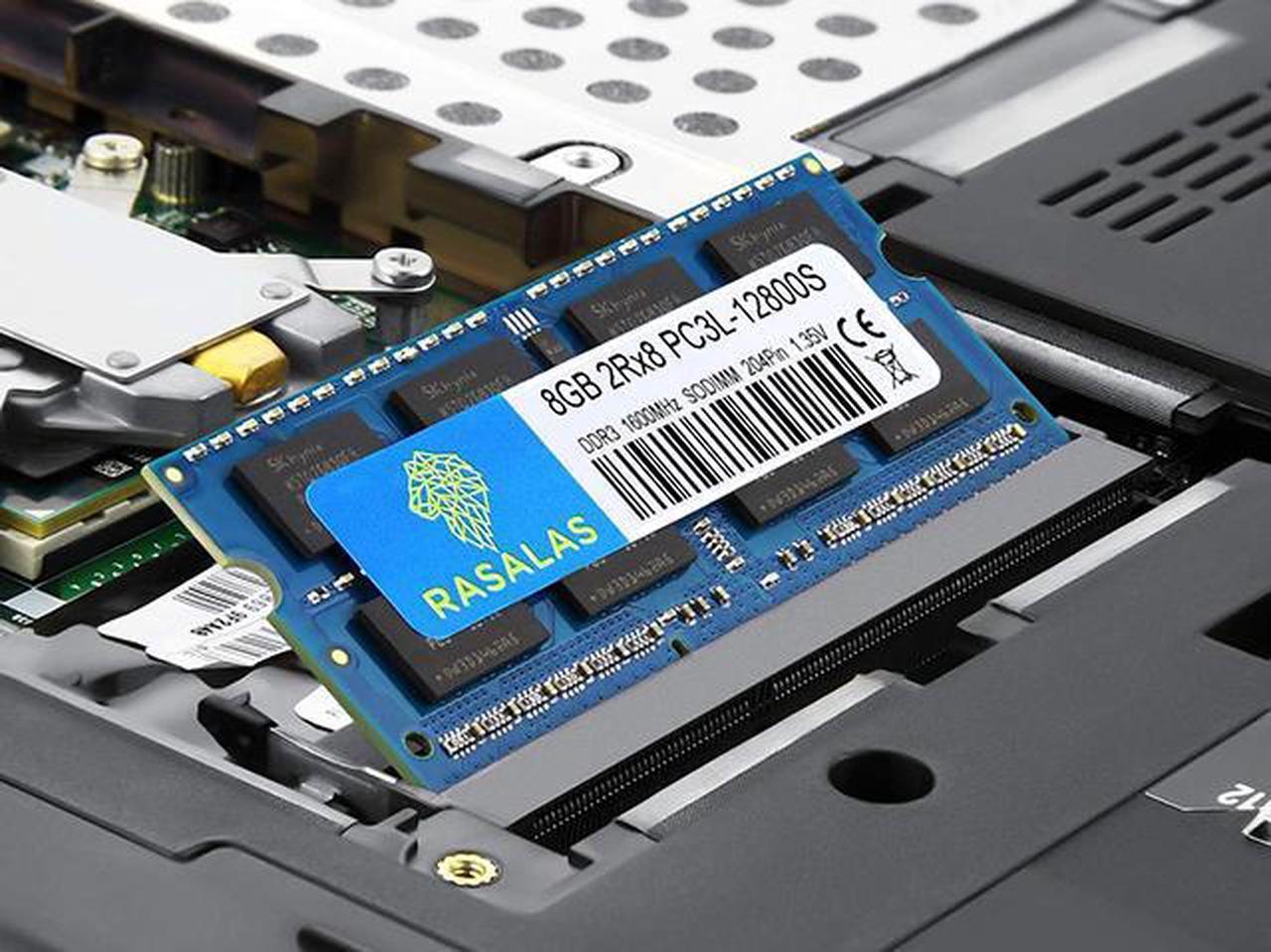 Alt view image 3 of 7 - Rasalas 16GB(2x8GB) KIT PC3L-12800S ddr3l-1600 sodimm 1600mhz Laptop RAM DDR3L 1600 2Rx8 8gb ddr3 Laptop 12800s pc3 1.35V 204-Pin CL11 Dual Rank Ram blue