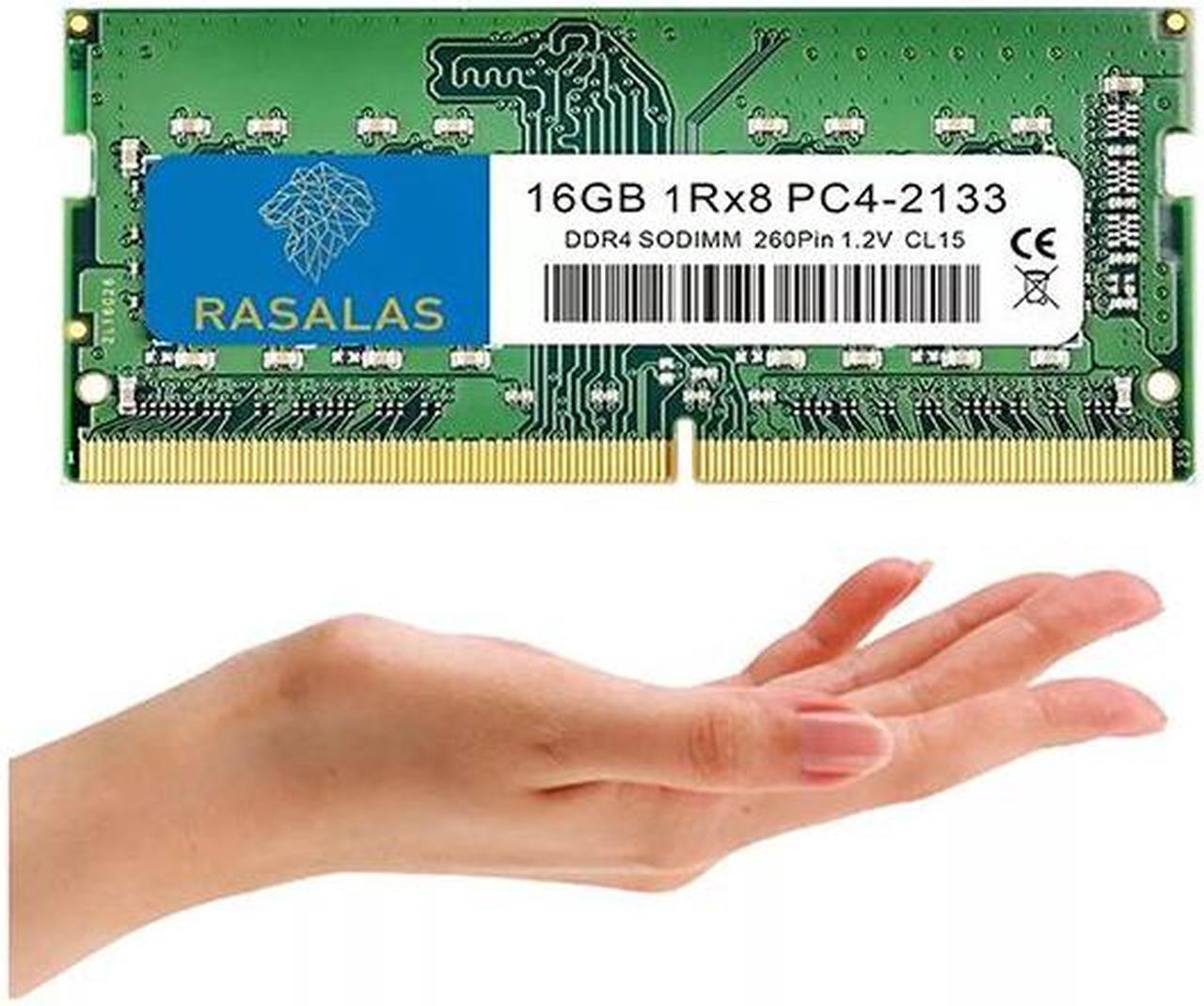 Alt view image 2 of 7 - Rasalas 4GB DDR4 2133MHz PC4-17000S Unbuffered Non-ECC 1.2V CL15 1Rx8 Dual Rank 260 Pin SODIMM Laptop/Notebook Memory Module Upgrade 4GB green