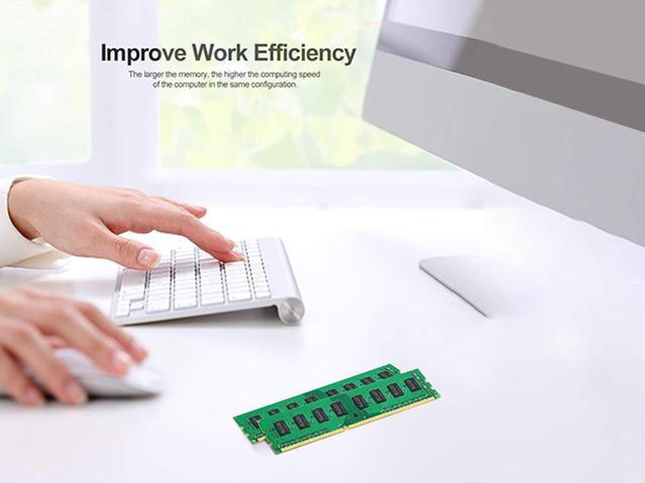 Alt view image 7 of 7 - Rasalas 4gb DDR3 PC3-12800U DDR3 1600MHz SODIMM RAM 2Rx8 1.35V CL11 Notebook RAM Memory Modules for Intel AMD and Mac Computer GREEN RAM