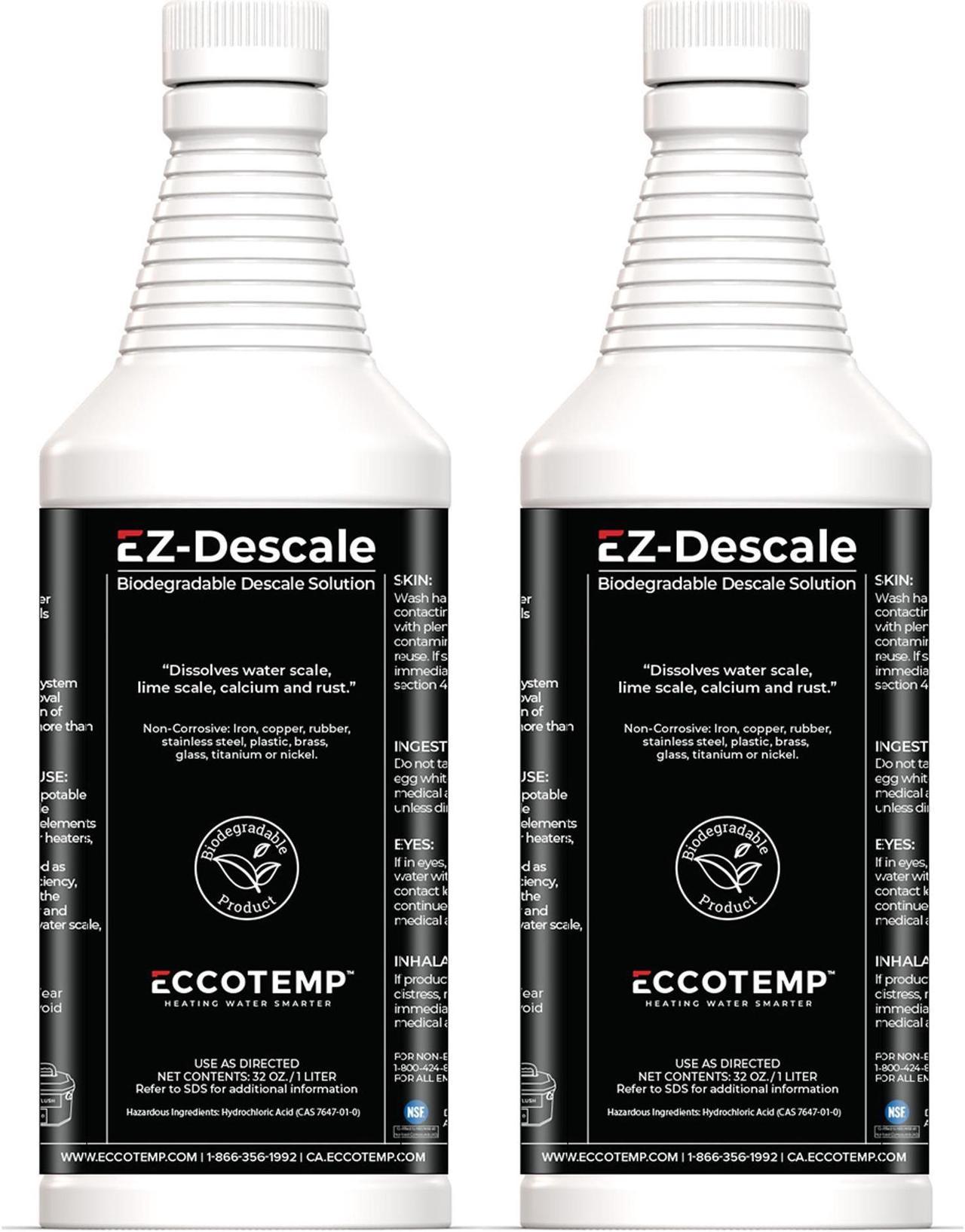 ECCOTEMP SYSTEMS Descaler Solution 32 oz. (2 Pack)