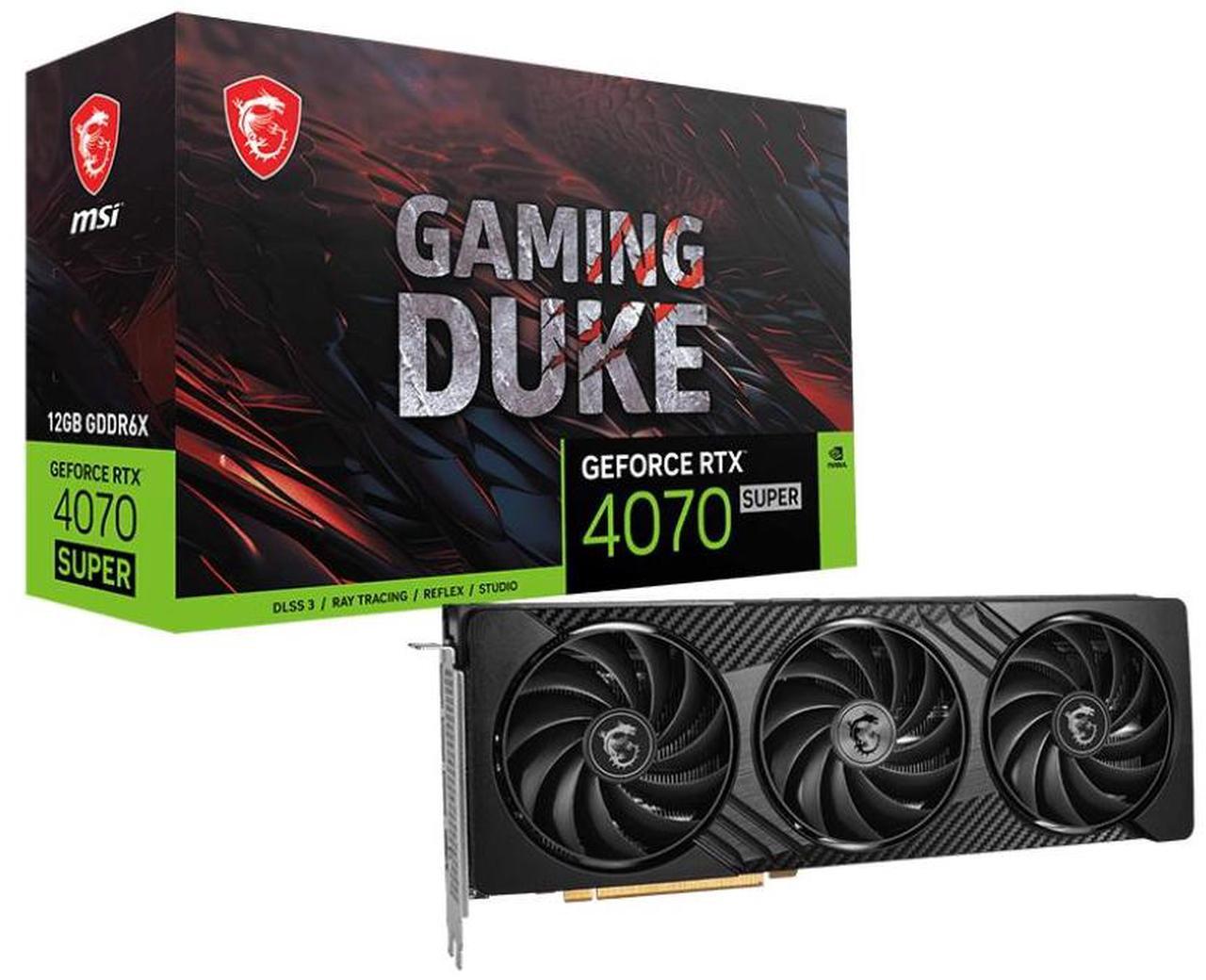 Alt view image 6 of 6 - MSI GAMING DUKE GeForce RTX 4070 SUPER 12GB GDDR6X PCI Express 4.0 ATX Video Card RTX 4070 SUPER 12G GAMING DUKE 3X