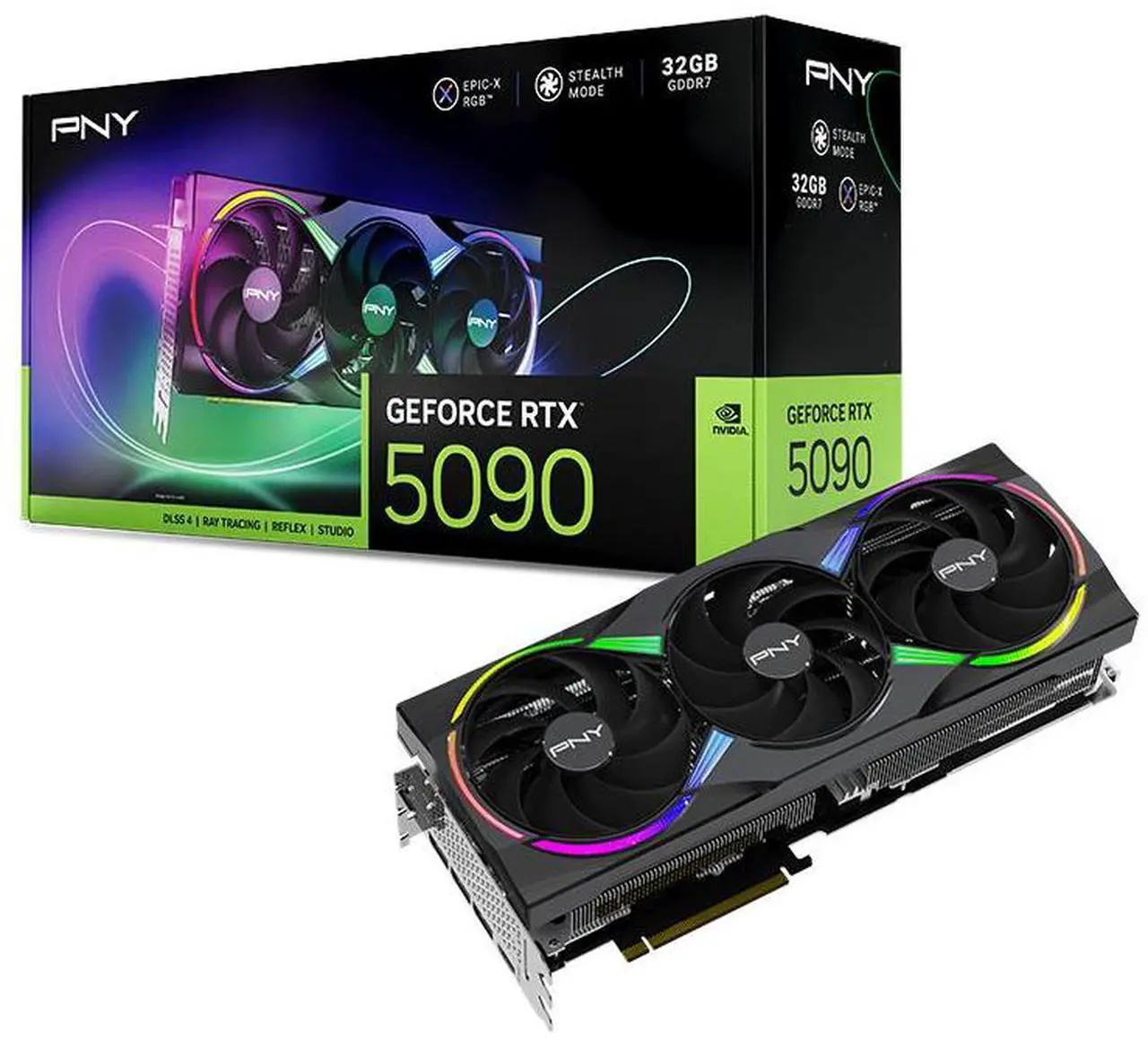 PNY GeForce RTX 5090 ARGB OC 32GB GDDR7 Graphics Card