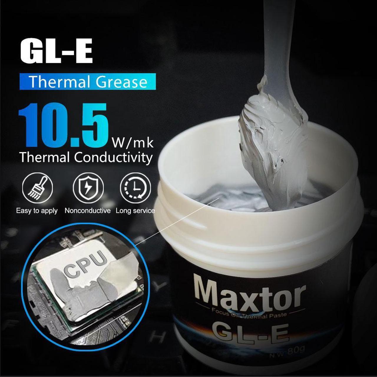 Alt view image 6 of 7 - Maxtor Thermal GLE Thermal Paste 10.5W/mk 50g - Multi-Device Thermal Grease for PC/CPU/PS4 Cooling, Game Consoles, MCU & Computer Heatsink Maintenance