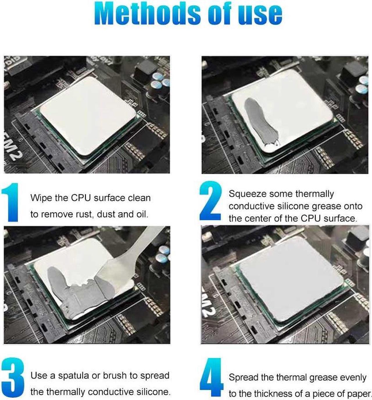 Alt view image 5 of 7 - Maxtor Thermal GLE Thermal Paste 10.5W/mk 50g - Multi-Device Thermal Grease for PC/CPU/PS4 Cooling, Game Consoles, MCU & Computer Heatsink Maintenance