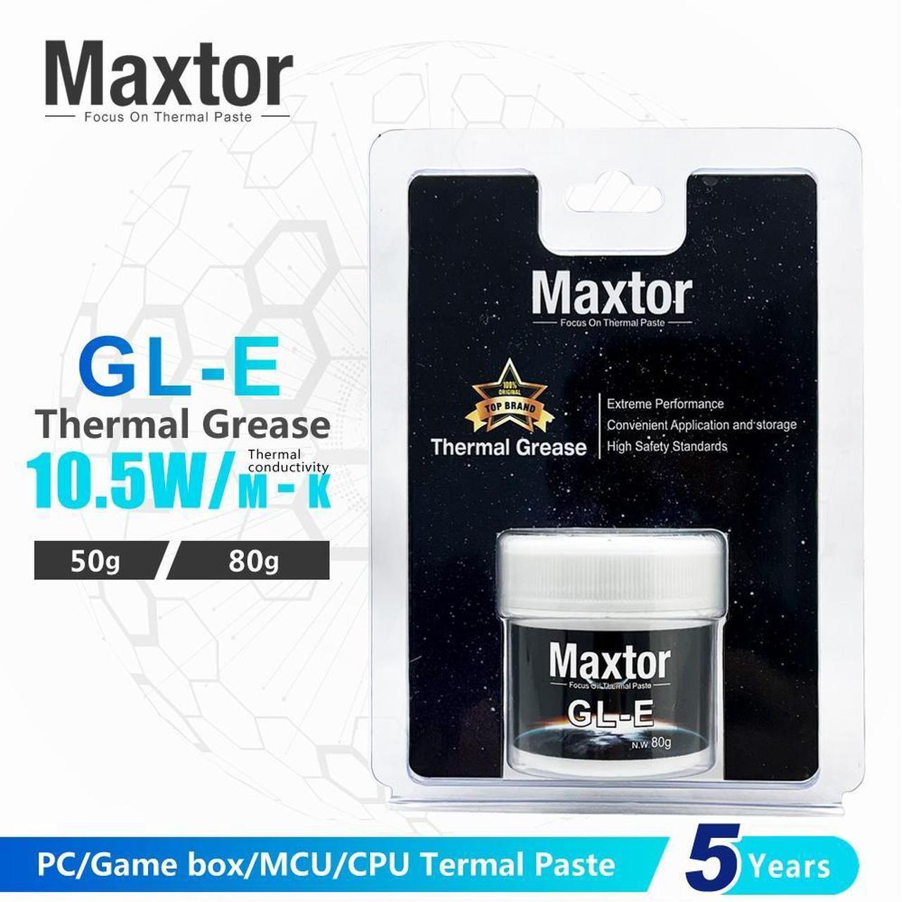 Alt view image 2 of 7 - Maxtor Thermal GLE Thermal Paste 10.5W/mk 50g - Multi-Device Thermal Grease for PC/CPU/PS4 Cooling, Game Consoles, MCU & Computer Heatsink Maintenance
