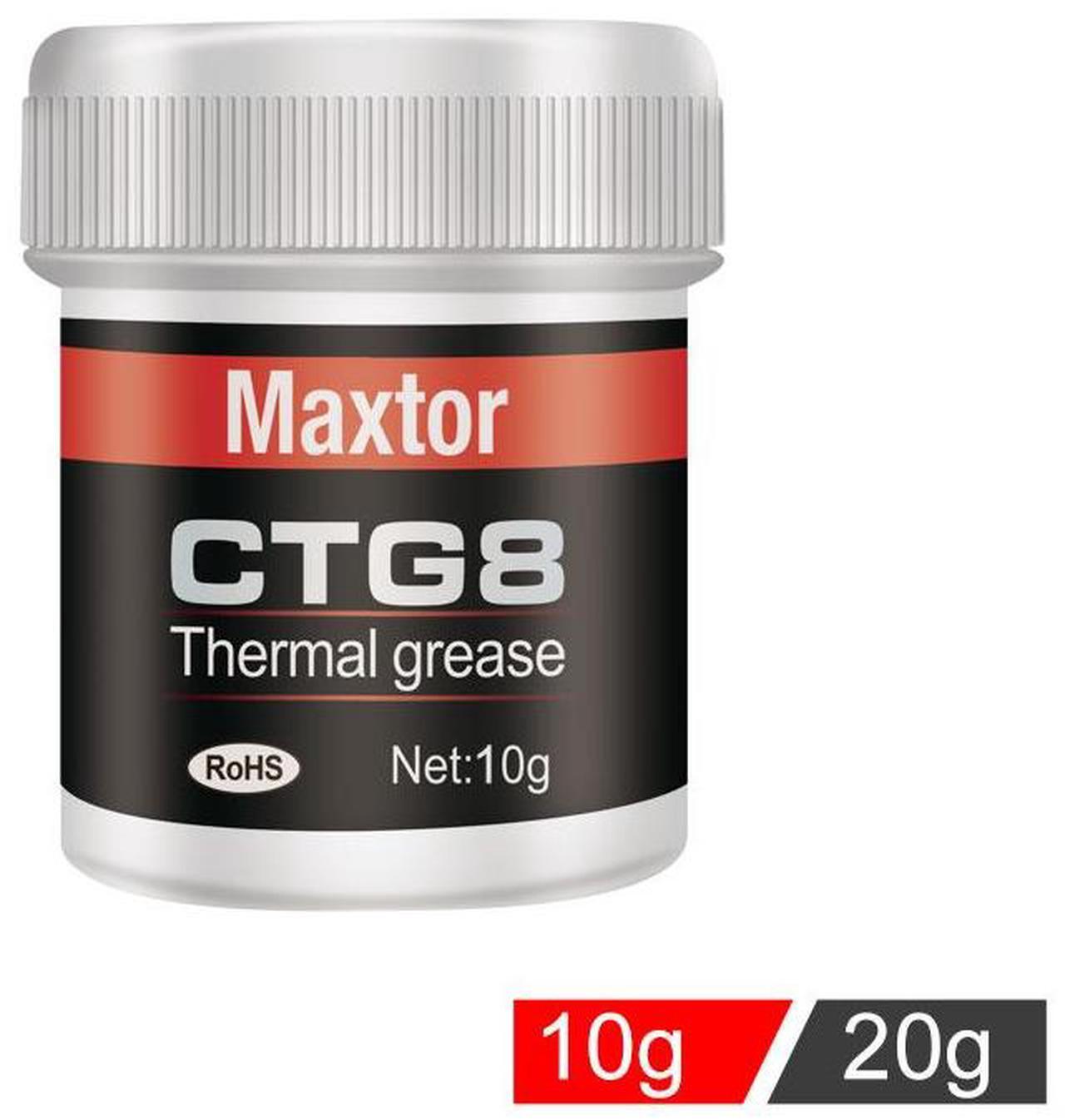 Alt view image 6 of 6 - Maxtor Thermal CTG8 12.8W/mk thermal paste,Gaming grade CPU/GPU/cooling fan overclocking thermal grease,High TDP device cooling solution,4g syringe installation 10 g