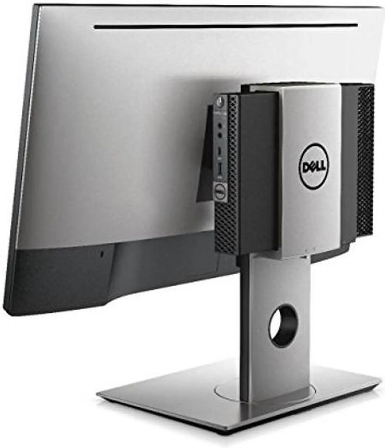 Alt view image 3 of 4 - Dell MFS18 Compact Micro Form Factor All-in-One Stand supports 19" to 27" Dell Ultra Sharp and P models