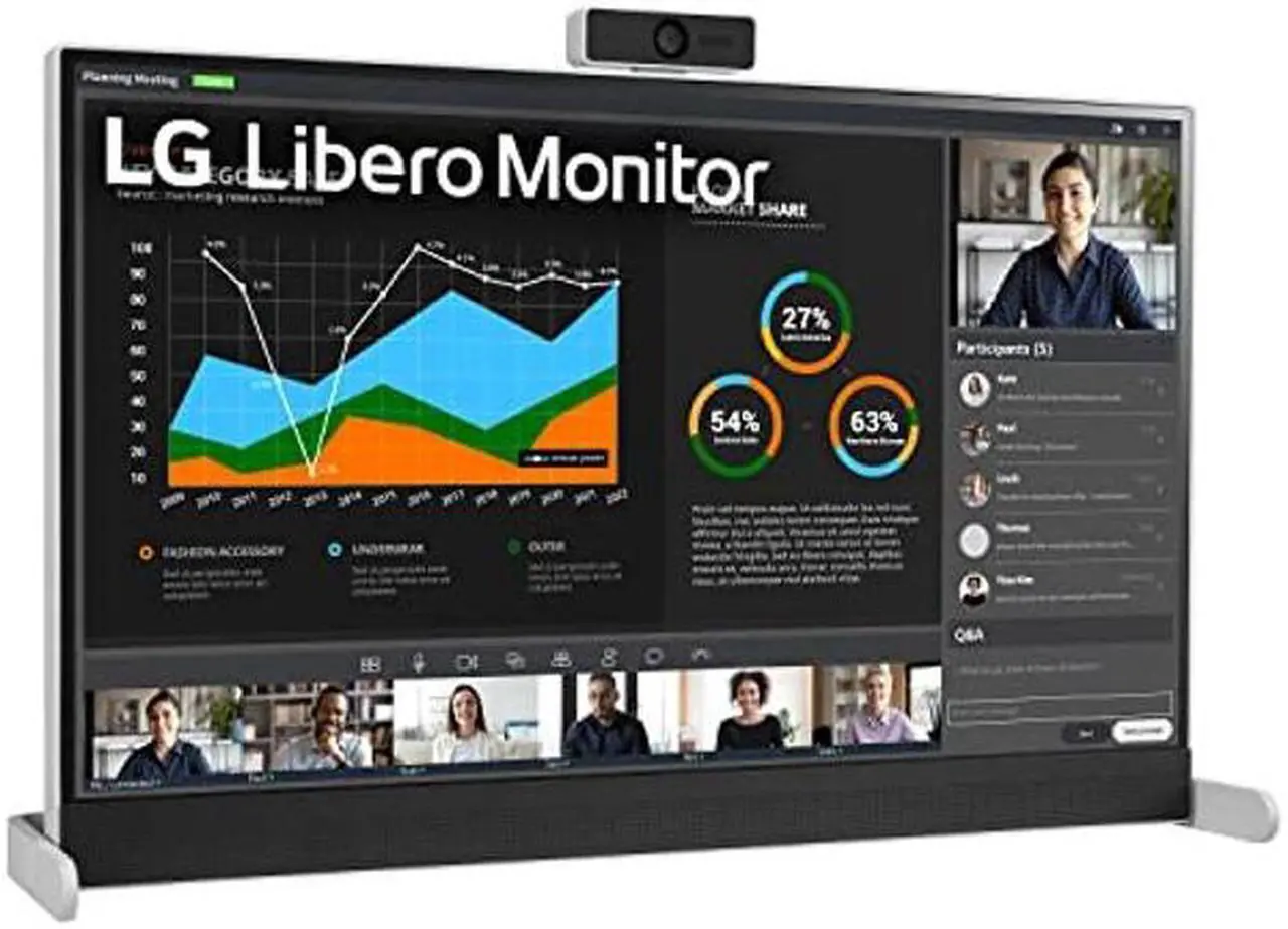 Main image of LG 27MQ70QC-S.AUS 27" QHD IPS HDR 10 Libero Monitor with Detachable Full HD Webcam