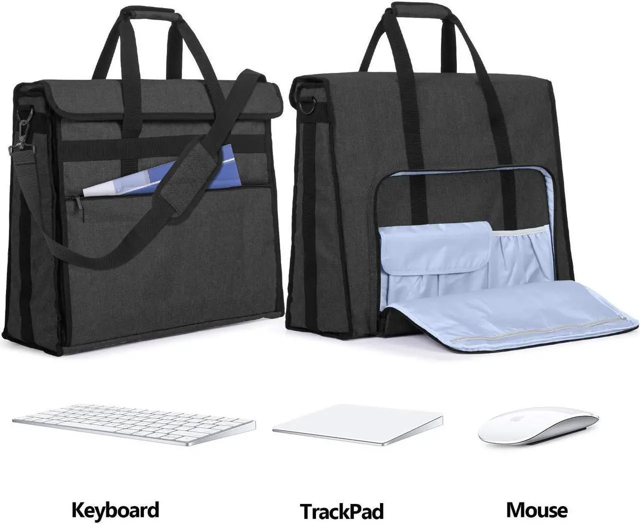 Alt view image 2 of 5 - Damero Carrying Tote Bag Compatible with Apple 27" iMac Desktop Computer, Travel Storage Bag for iMac 27-inch and Other Accessories, Black