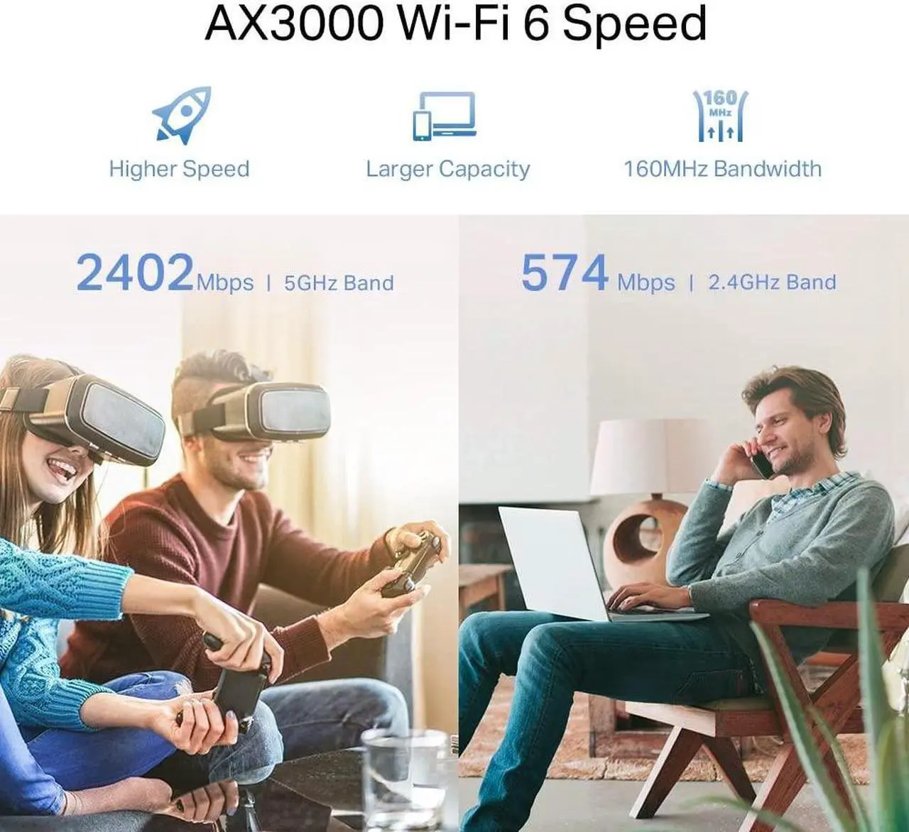 Alt view image 5 of 5 - TP-Link - AX3000 Dual-Band Wi-Fi 6 Range Extender-RE705X