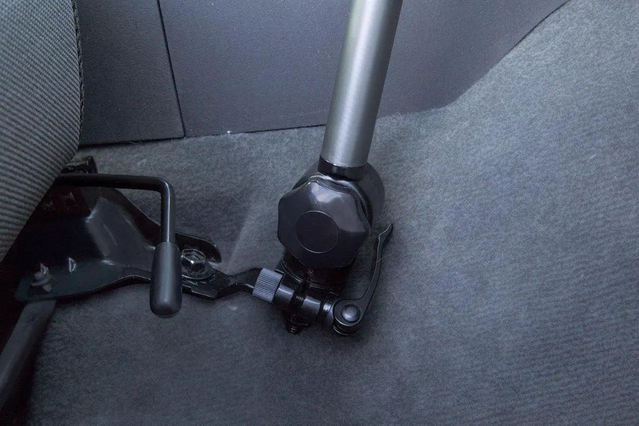 Alt view image 4 of 5 - Mount-It! Laptop Vehicle Mount, No-Drill Computer Seat Mount, Full Motion Adjustable Design for Auto, Truck, Car, Van Use