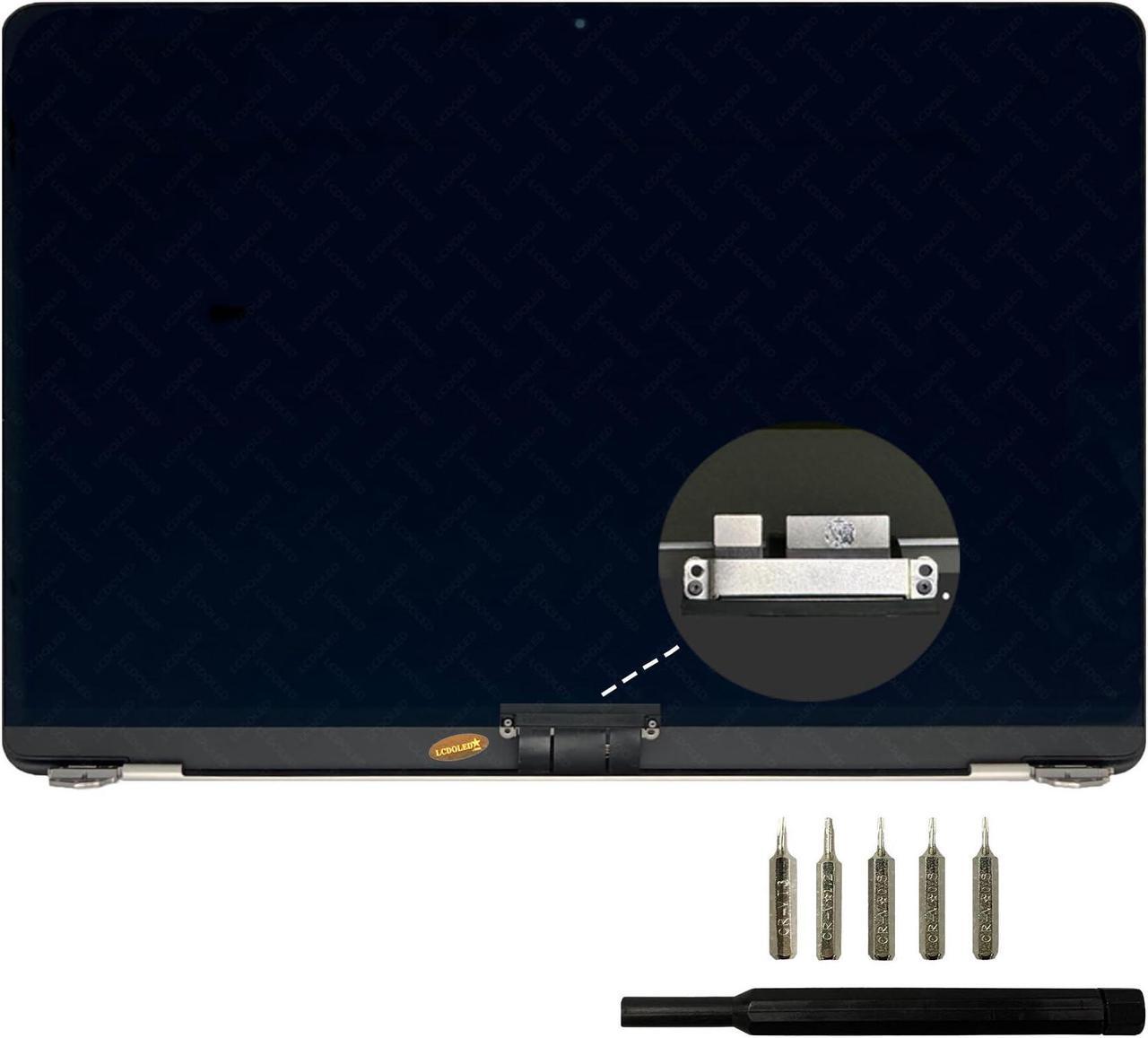 Main image of LCDOLED Replacement for Mac14,2 MacBook Air 13.6" M2 2022 A2681 EMC 4074 13.6 inches 2560x1664 Full LCD Screen Complete Assembly (Midnight)