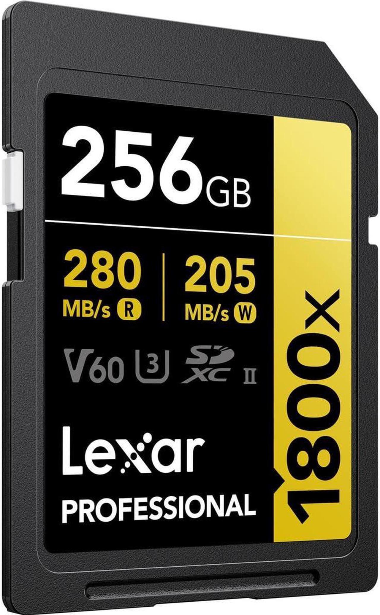 Alt view image 3 of 4 - Lexar Gold Series Professional 1800x 256GB UHS-II SDXC Memory Card, 2-Pack