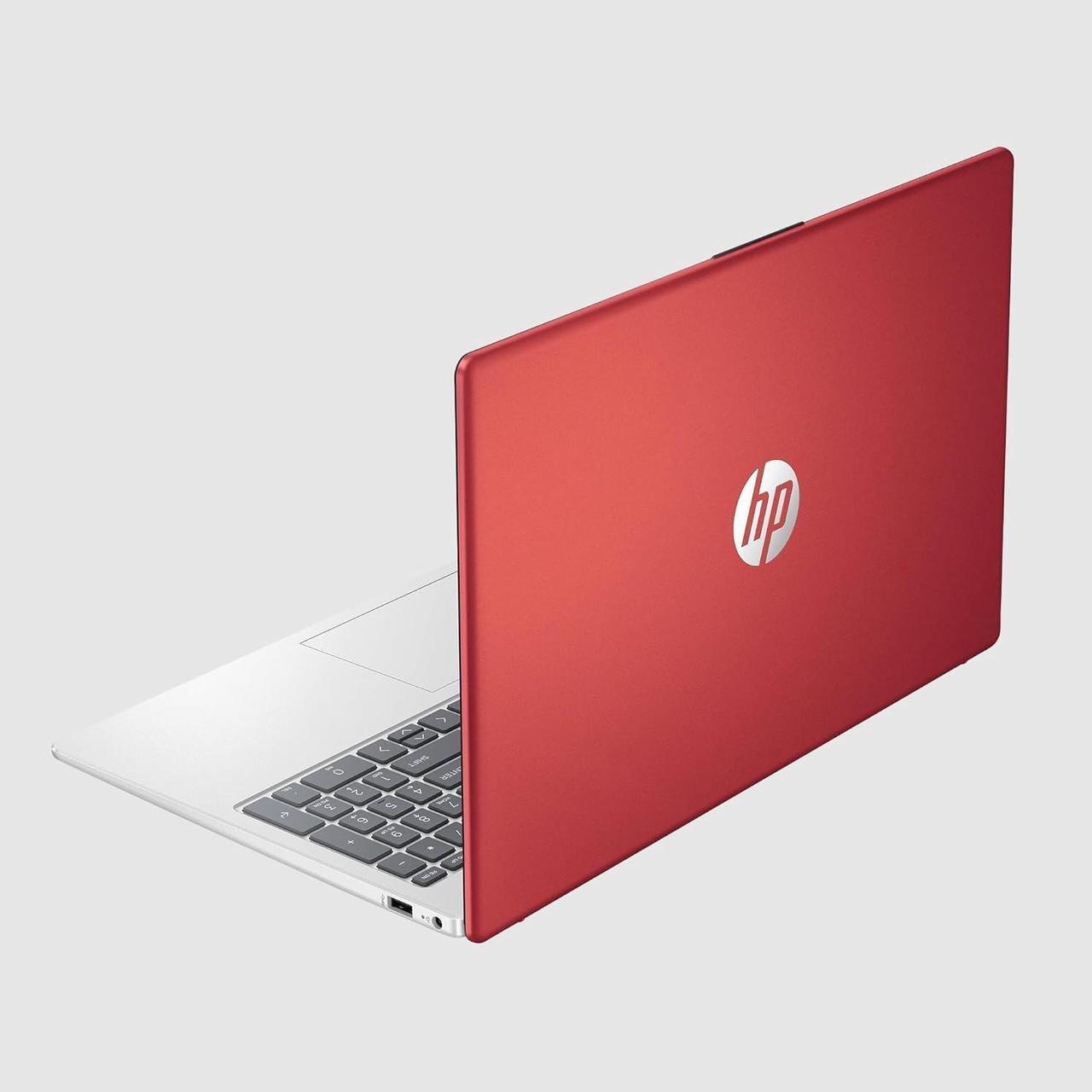 Alt view image 2 of 5 - HP Flagship 15.6 HD Laptop Computer, Intel Quad-Core Pentium N200 (Beat i5-8250U), 16GB RAM, 128GB SSD, WiFi, Webcam, Fast Charge, HDMI, 1 Year Microsoft Office 365, Win 11, w/GM Accessory, Red