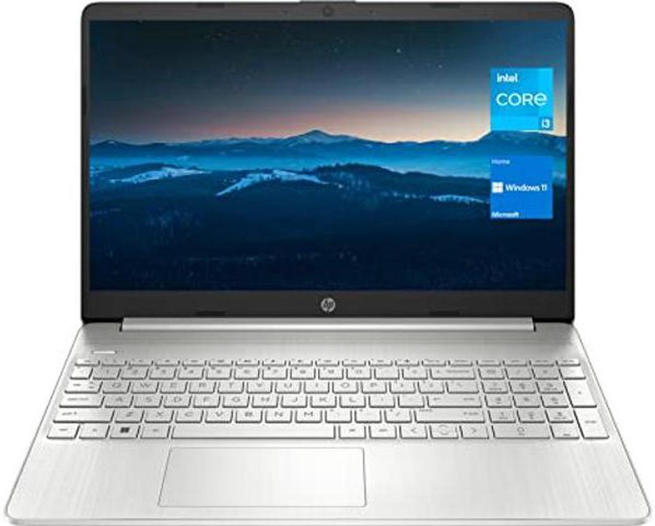 HP 15 Notebook, 15.6" HD Screen Laptop, Intel Core i3-1115G4, 16GB DDR4 RAM, 512GB SSD, Webcam, HDMI, Wi-Fi, Windows 11 Home, Natural Silver