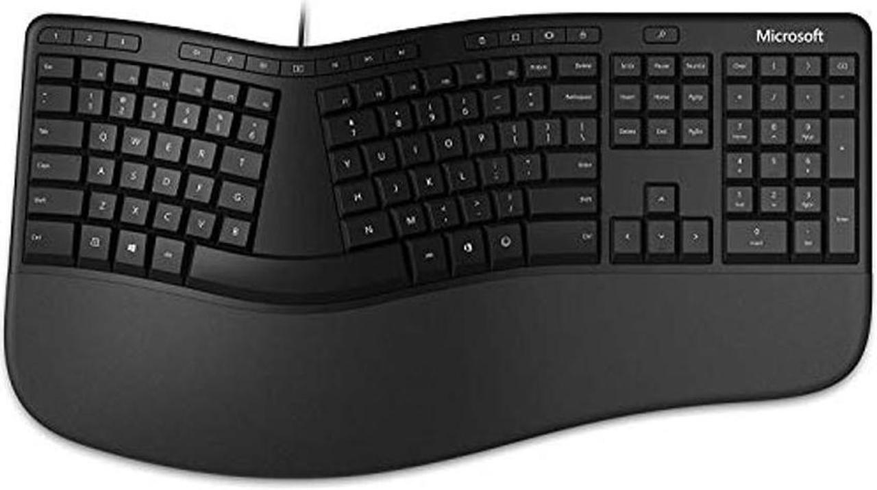 Main image of Microsoft Ergonomic Keyboard for Business - Wired - Black