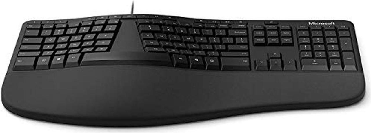 Alt view image 3 of 3 - Microsoft Ergonomic Keyboard for Business - Wired - Black