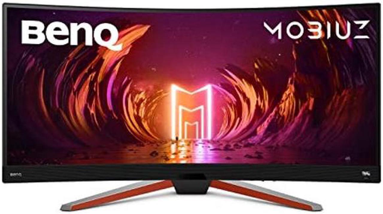 Alt view image 2 of 5 - BenQ MOBIUZ EX3410R Curved Gaming Monitor 34" 2K 1440p 144Hz 1ms w/Remote | HDRi | 1000R | Color Optimizer | Freesync Premium Pro | Eye-Care | Height, Swivel & Tilt | 2.1ch w/ 5w Sub | USB Hub