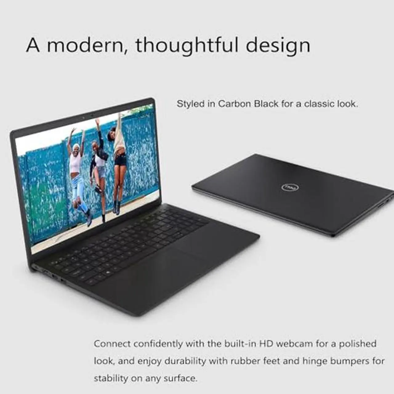 Alt view image 4 of 4 - Dell Inspiron 3000 Series Laptop, 15.6" FHD Touchscreen, Intel Core i5-1135G7, 16GB DDR4 RAM, 1TB Storage(512GB SSD+500GB HDD), Webcam, SD Card Reader, Wi-Fi, Windows 11 Home, Black