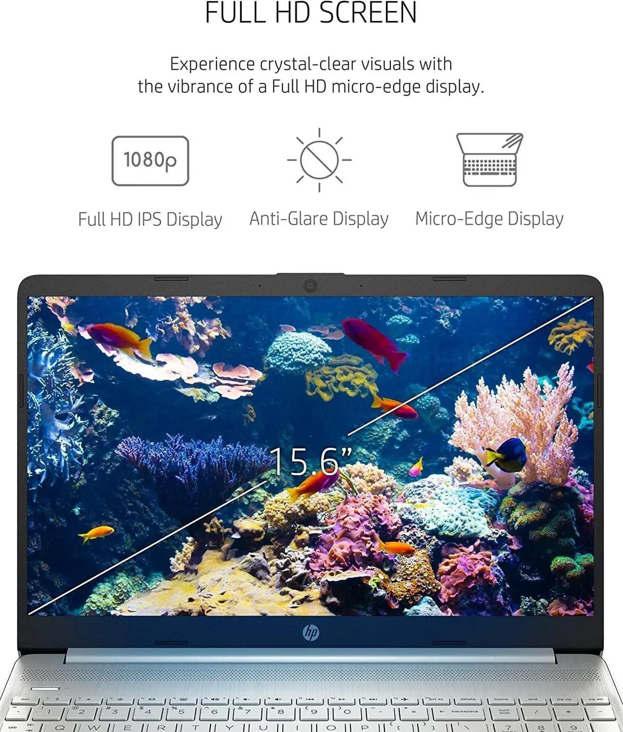 Alt view image 3 of 5 - HP 15 15.6" Full HD Business Laptop Computer[Windows 11 Pro], Intel Core i5-1135G7 (up to 4.2 GHz), 8 GB DDR4 RAM, 256 GB PCIe SSD, Iris Xe Graphics, Numeric Pad, Wi-Fi 6, HDMI, Type-C, w/Hub