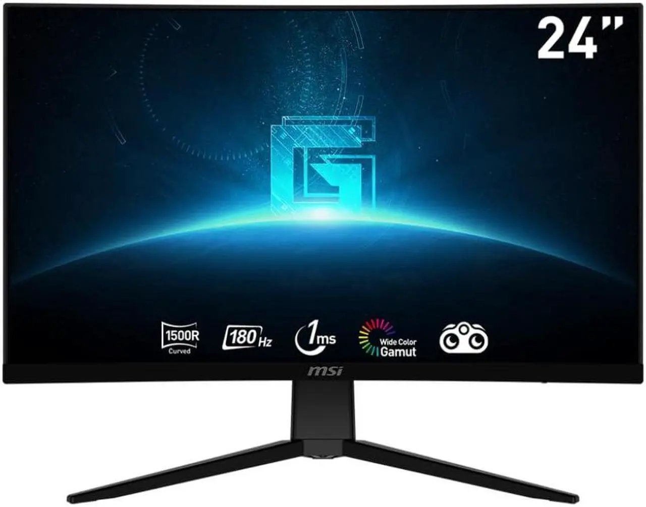 Main image of MSI G2422C, 24" Curved Gaming Monitor, 1920 x 1080 (FHD), VA, 1 ms, 170 Hz, FreeSync Premium, HDMI, DP Port, Tilt